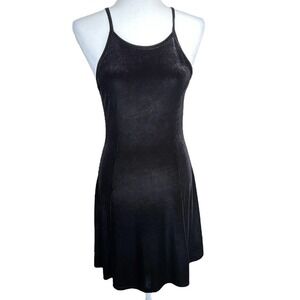 Tres Bien black velvet mini dress size medium new with tags Party Boutique